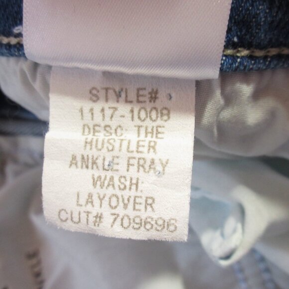 NWT Mother The Hustler Ankle Fray in Layover Stretch Crop Jeans 27 - Picture 6 of 12